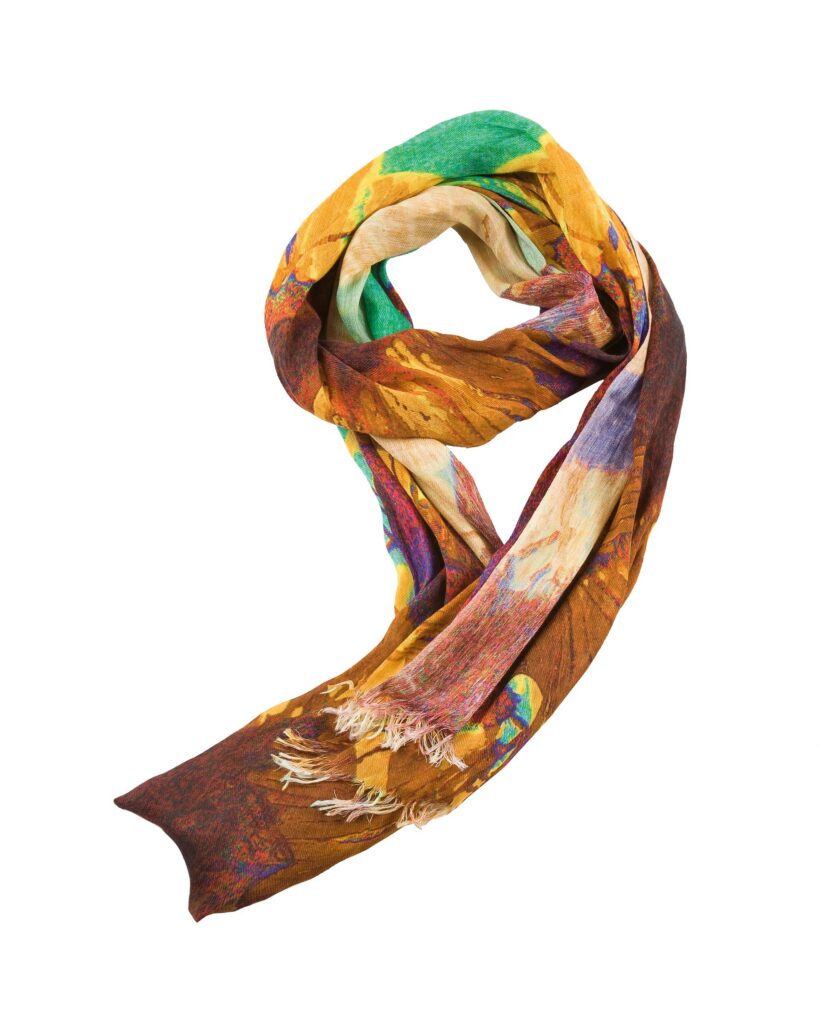 Fringed impresionist neckerchief